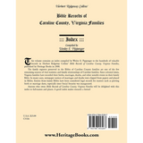 Bible Records of Caroline County, Virginia Families: Index back cover