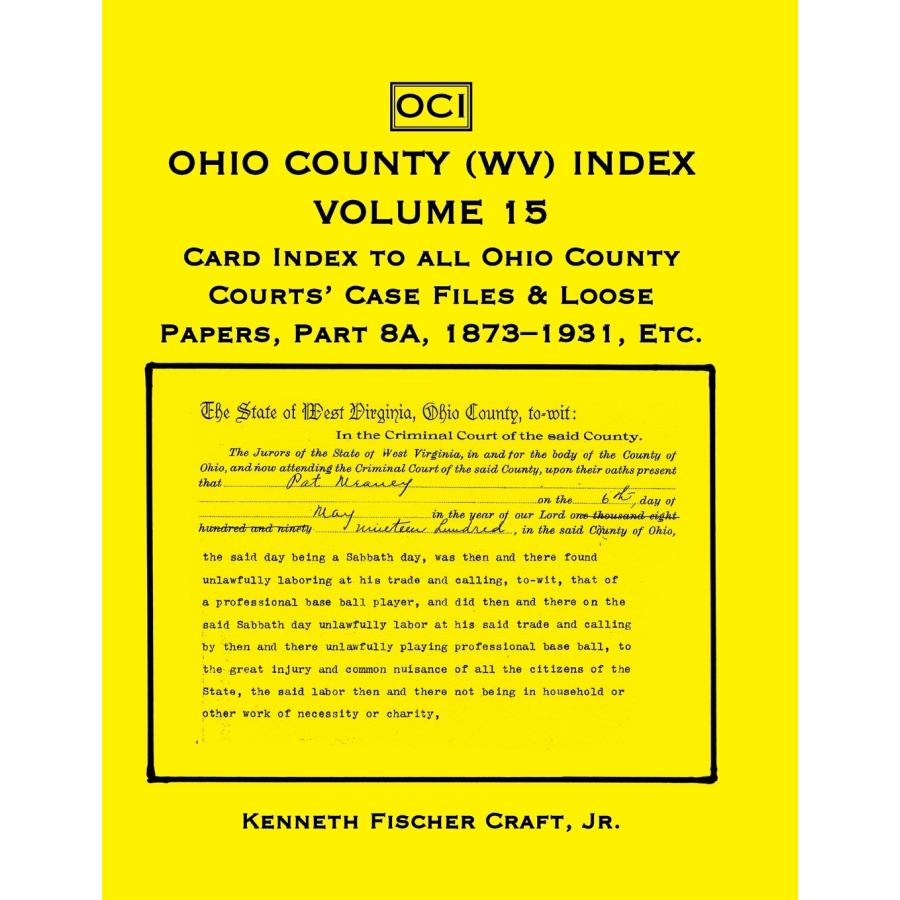 Ohio County (West Virginia) Index, Volume 15, Part 8A