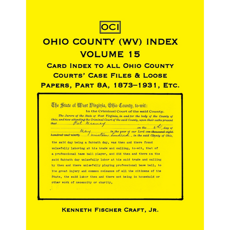Ohio County (West Virginia) Index, Volume 15, Part 8A
