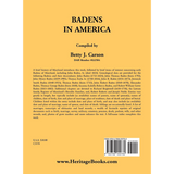Badens in America back cover