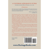 A Universal Appearance of War: The Revolutionary War in Virginia, 1775-1781 back cover