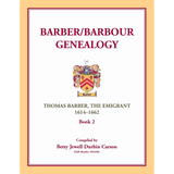 Barber/Barbour Genealogy: Thomas Barber, the Immigrant 1614-1662