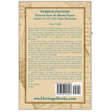 Warrior-Pioneers: Extracts from the Boone Papers, Volumes 4C-13C of the Draper Manuscripts back cover