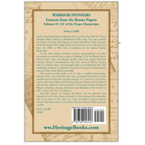 Warrior-Pioneers: Extracts from the Boone Papers, Volumes 4C-13C of the Draper Manuscripts back cover