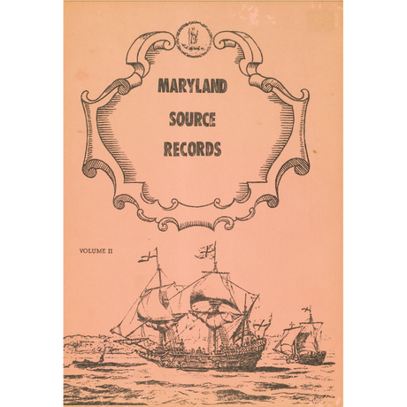 Maryland Source Records, Volume II