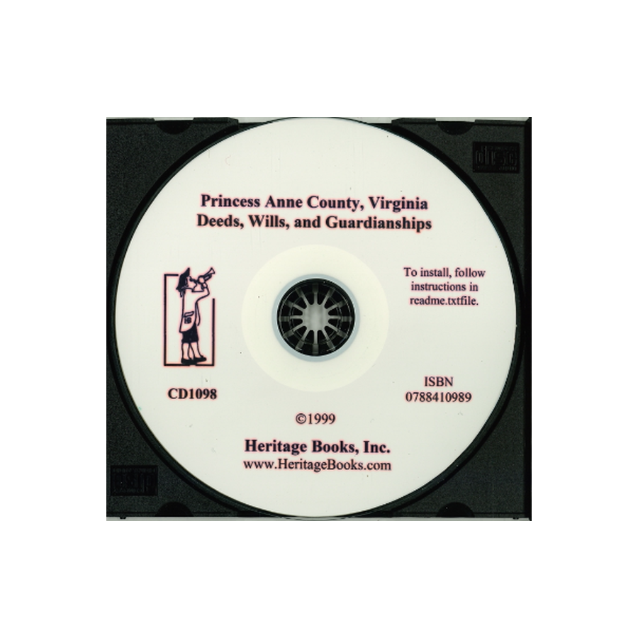 CD-Princess Anne County, Virginia Deeds, Wills, and Guardianships