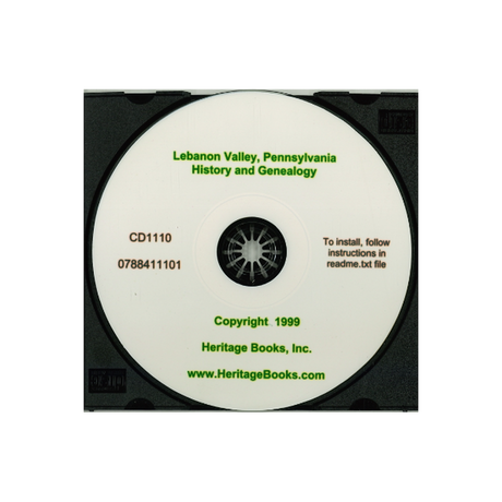 CD-Lebanon Valley, Pennsylvania History and Genealogy