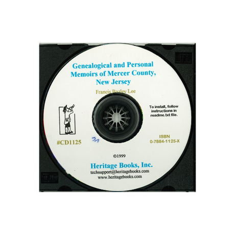 CD-Genealogical and Personal Memorial of Mercer County, New Jersey