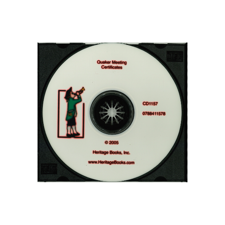 CD-Quaker Marriage Certificates