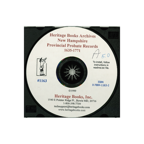 CD-New Hampshire Provincial Probate Records, 1635-1771