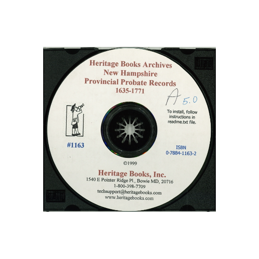 CD-New Hampshire Provincial Probate Records, 1635-1771