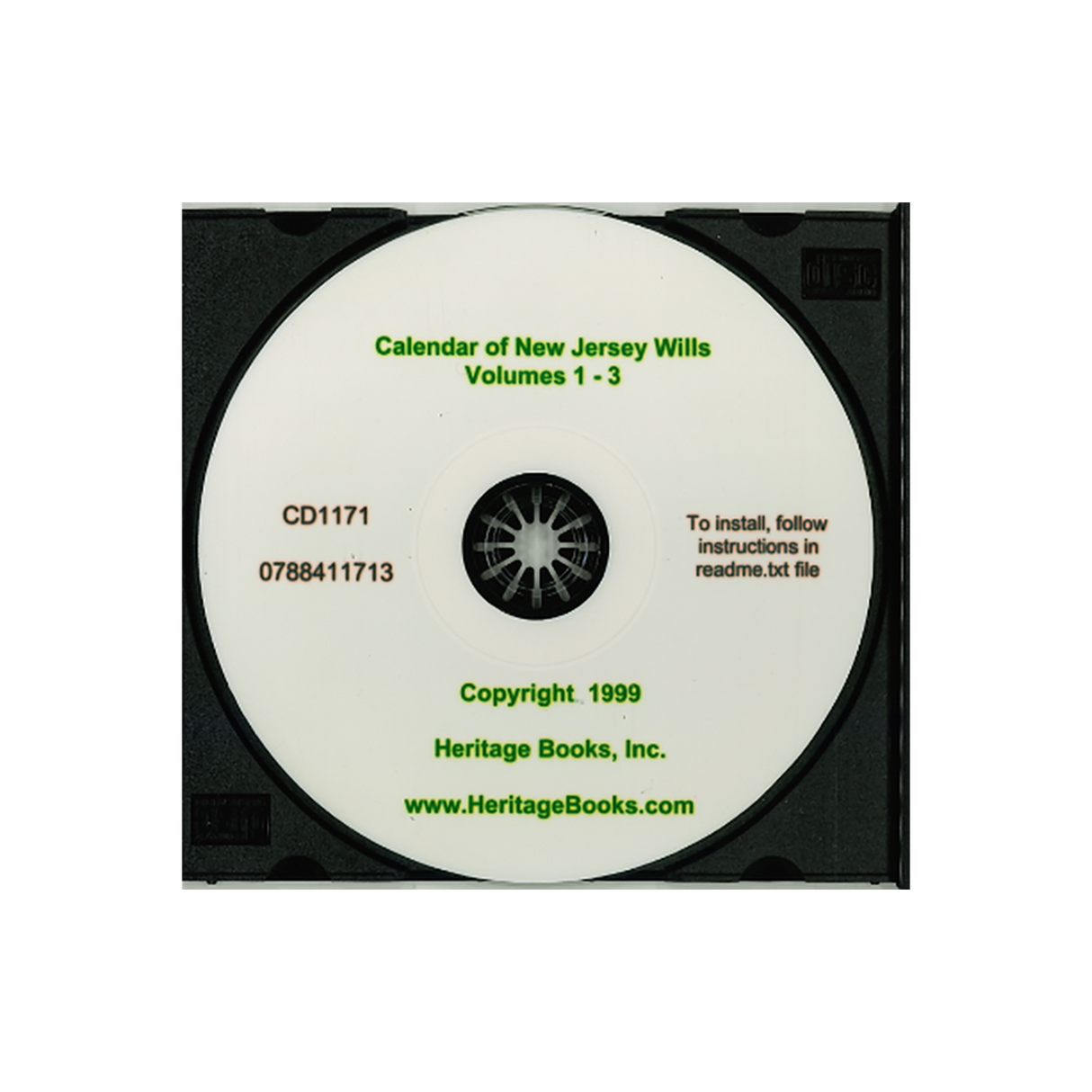 CD-Calendar of New Jersey Wills, Volumes 1-3
