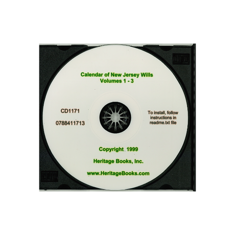 CD-Calendar of New Jersey Wills, Volumes 1-3