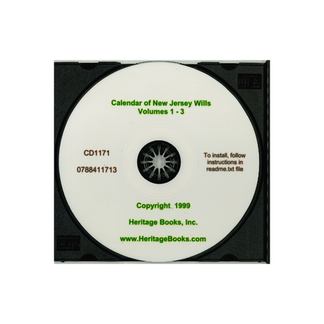 CD-Calendar of New Jersey Wills, Volumes 1-3