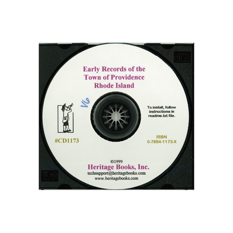 CD-Early Records of the Town of Providence, Rhode Island