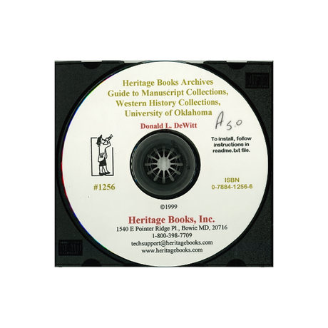 CD-Guide to Manuscript Collections, Western History Collections, University of Oklahoma