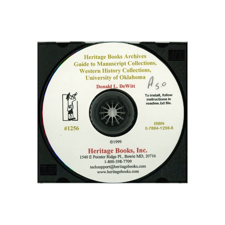 CD-Guide to Manuscript Collections, Western History Collections, University of Oklahoma