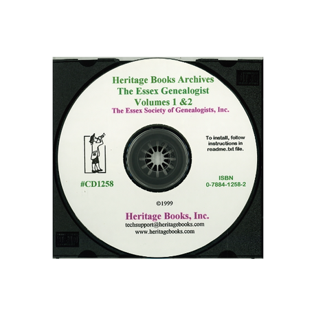 CD-The Essex Genealogist, Volumes 1 and 2 (1981-1982)