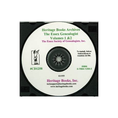 CD-The Essex Genealogist, Volumes 1 and 2 (1981-1982)