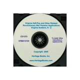CD-Virginia Half-Pay and Other Related Revolutionary War Pension Applications Bundle, Disk 2