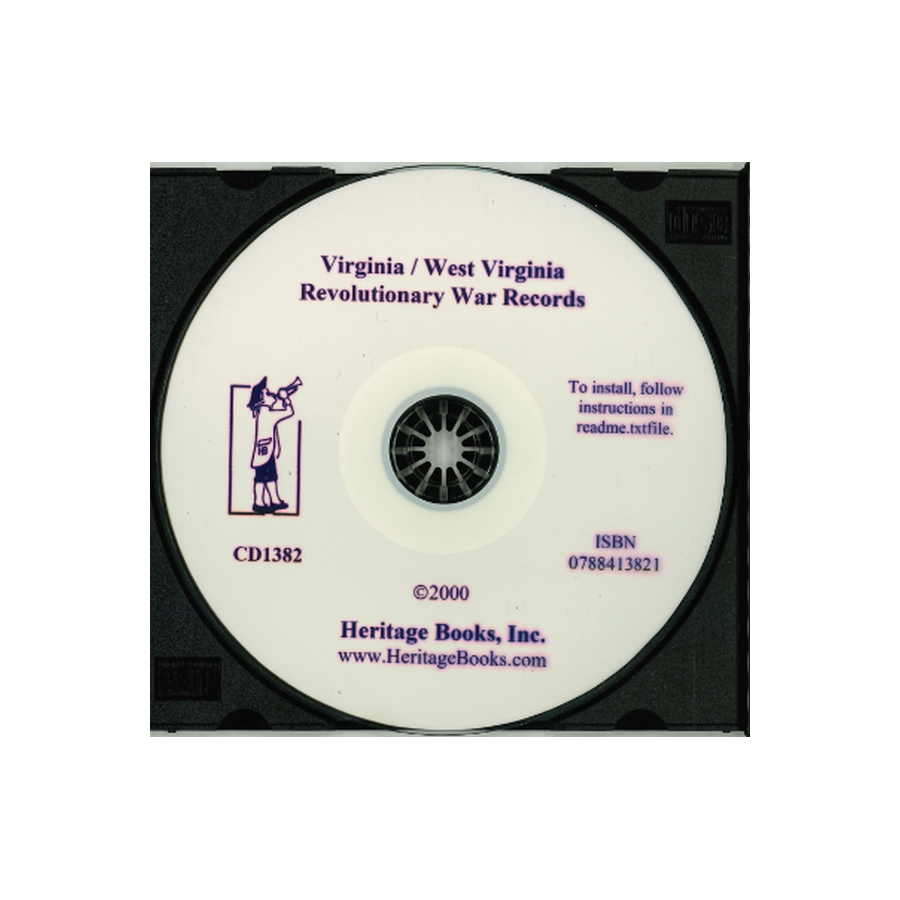CD-Virginia/West Virginia Revolutionary War Records, Volumes 1-6