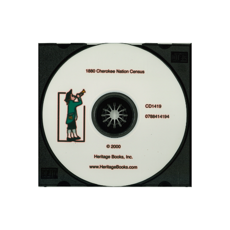 CD-1880 Cherokee Nation Census, Indian Territory (Oklahoma)