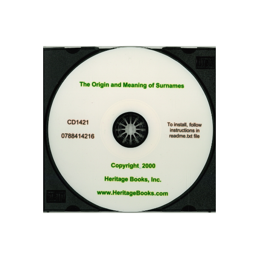 CD-The Origin and Meaning of Surnames