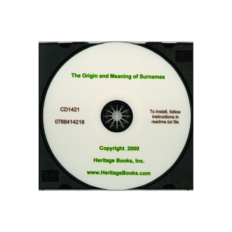 CD-The Origin and Meaning of Surnames