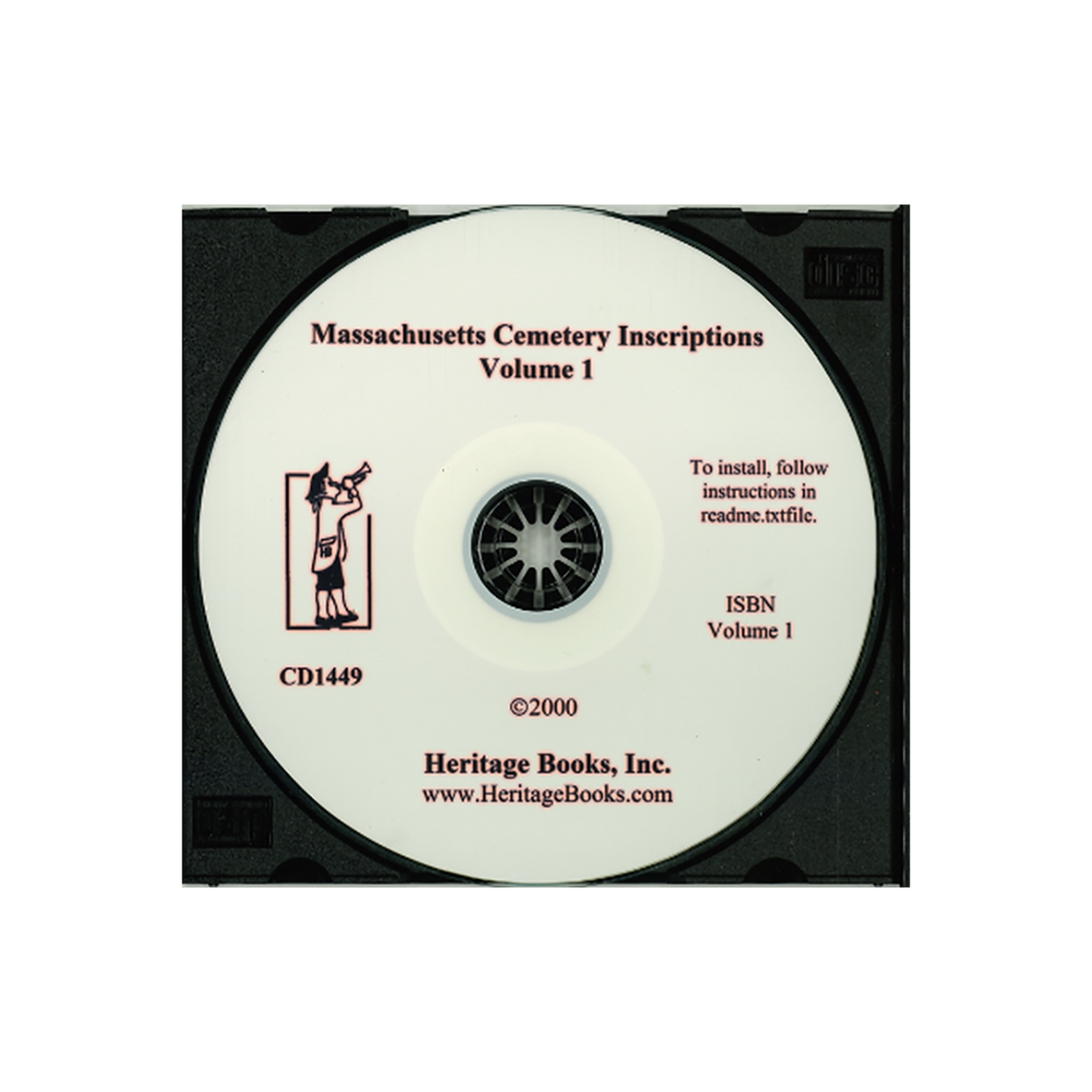 CD-Massachusetts Cemetery Inscriptions, Volume 1