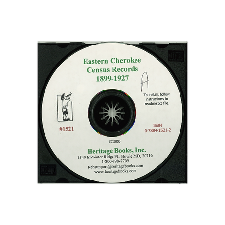CD-Eastern Cherokee Census Records, 1899-1927