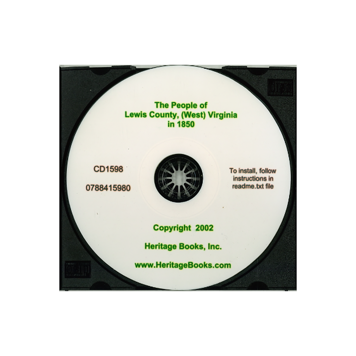 CD-The People of Lewis County, (West) Virginia in 1850
