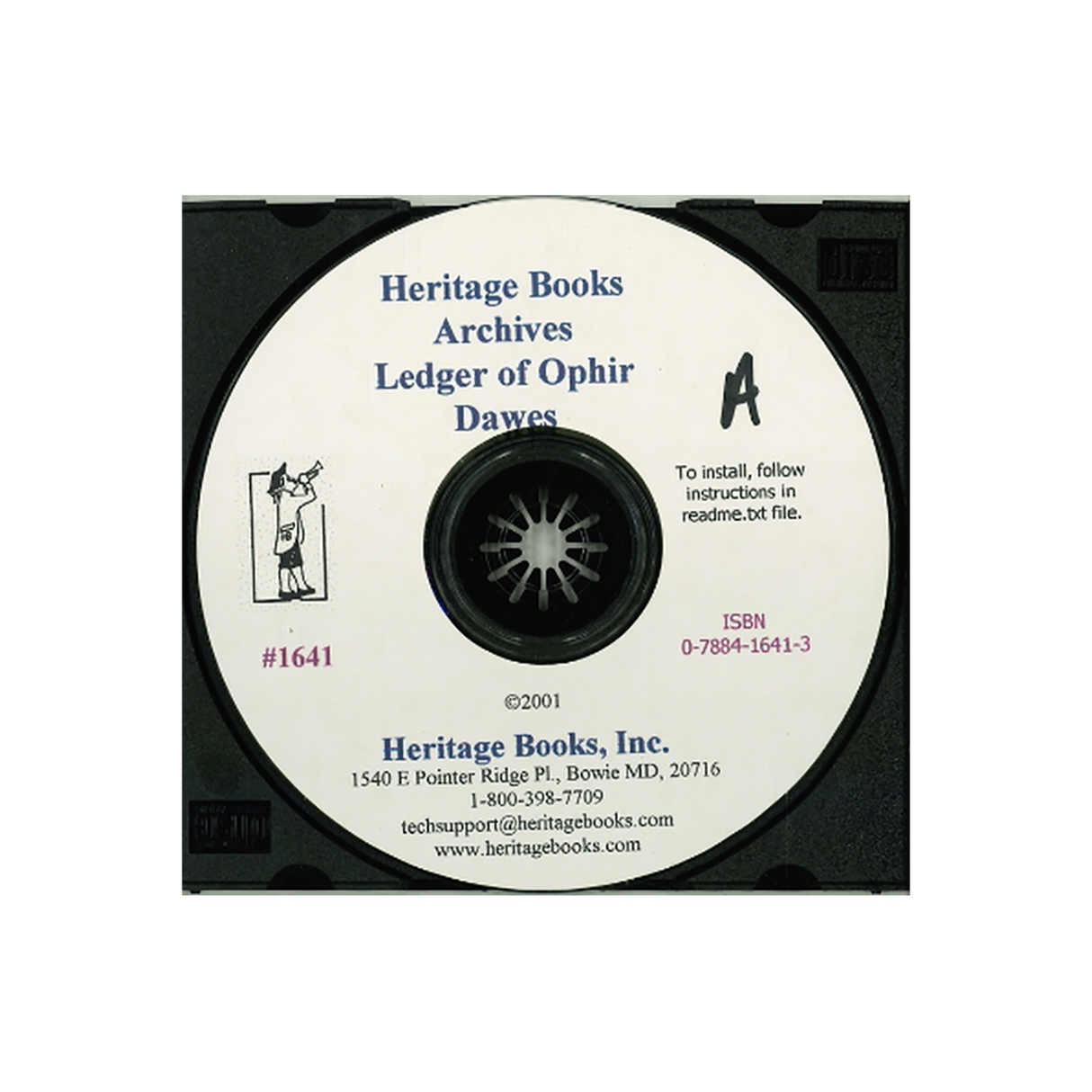 CD-The Ledger of Ophir Dawes of Windsor, Berkshire County, Massachusetts, and Orwell, Bradford County, Pennsylvania