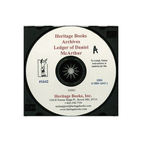CD-The Ledger of Daniel McArthur of Rochester, New York, 1825-1873