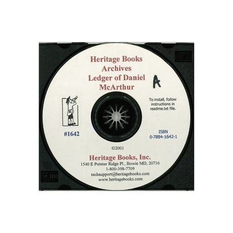 CD-The Ledger of Daniel McArthur of Rochester, New York, 1825-1873