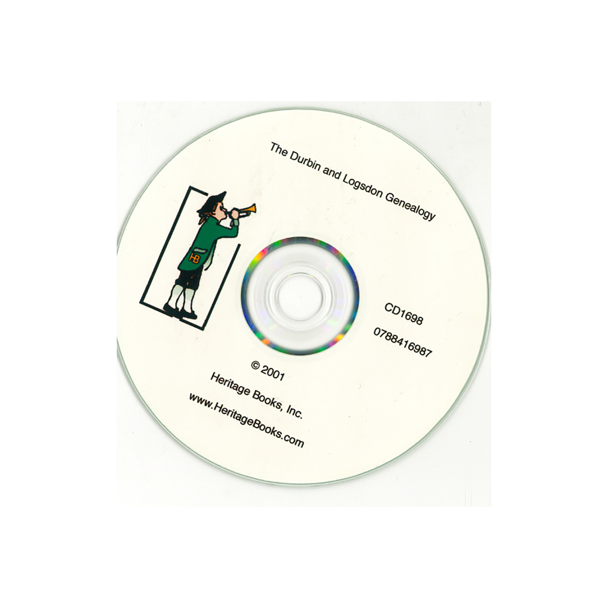 CD-The Durbin and Logsdon Genealogy with Related Families 1626-2000, 3rd revised edition