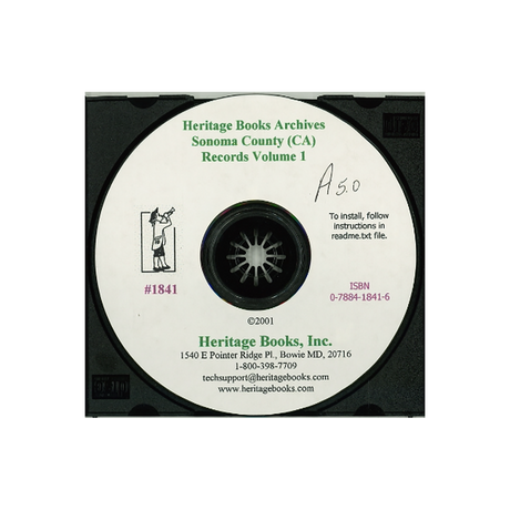 CD-Sonoma County [California] Records, Volume 1