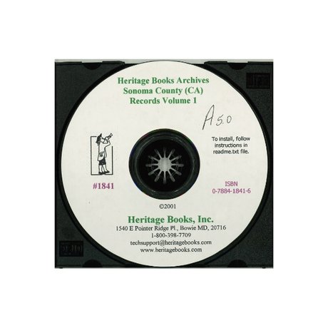 CD-Sonoma County [California] Records, Volume 1