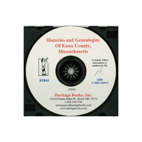 CD-Histories and Genealogies of Essex County, Massachusetts