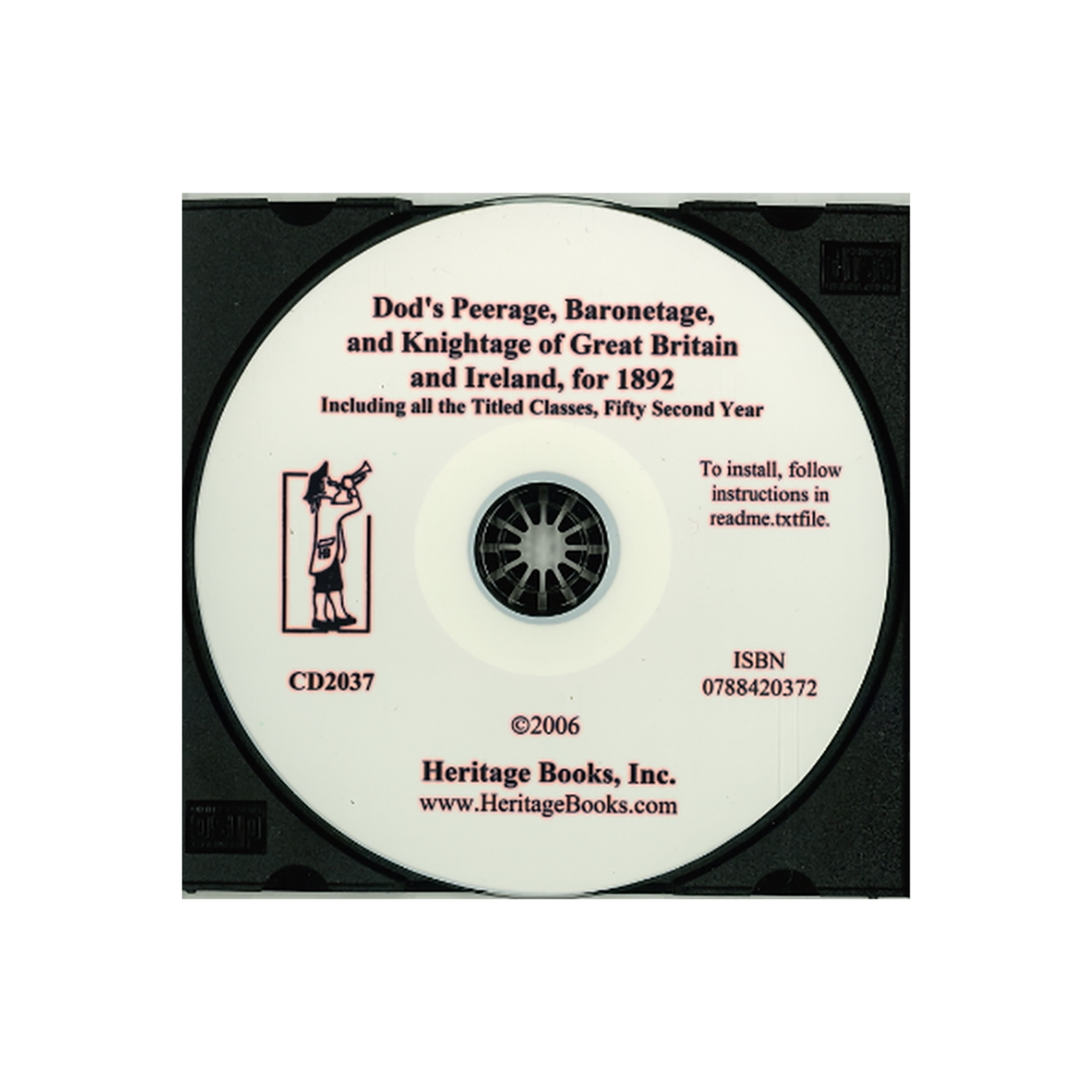 CD-Dod's Peerage, Baronetage, and Knightage of Great Britain and Ireland, for 1892, Including all the Titled Classes, Fifty Second Year