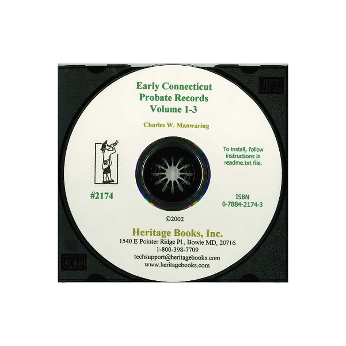 CD-A Digest of the Early Connecticut Probate Records, Volumes 1-3, 1635-1750