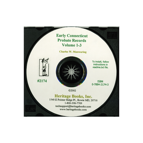 CD-A Digest of the Early Connecticut Probate Records, Volumes 1-3, 1635-1750