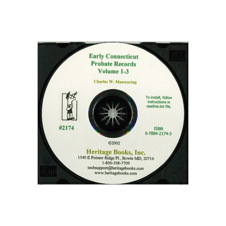 CD-A Digest of the Early Connecticut Probate Records, Volumes 1-3, 1635-1750