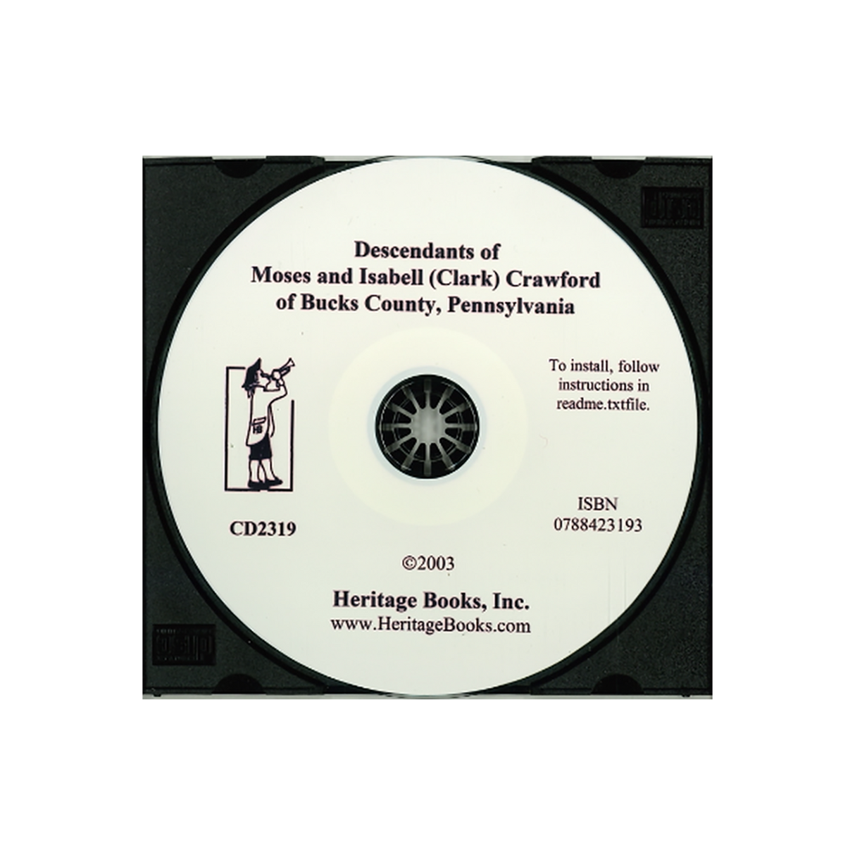 CD-Descendants of Moses and Isabell (Clark) Crawford of Bucks County, Pennsylvania
