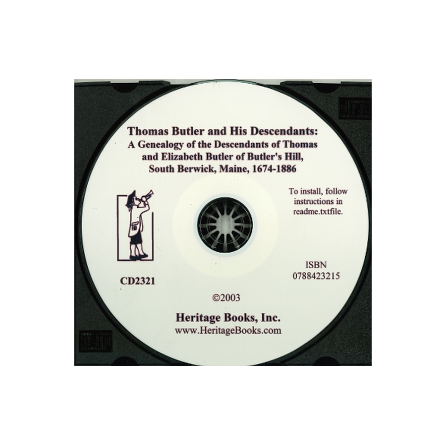 CD-Thomas Butler and His Descendants