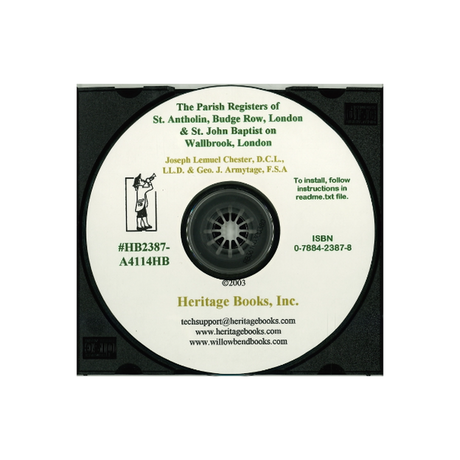 CD-The Parish Registers of St. Antholin, Budge Row, London