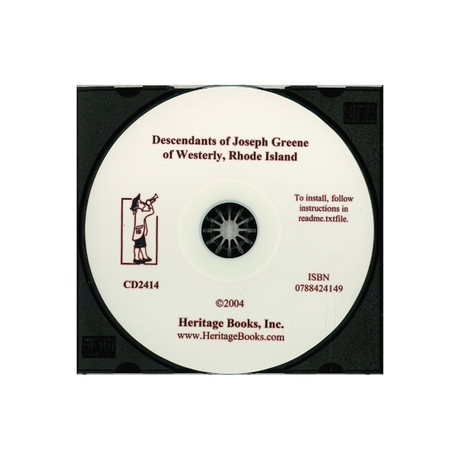 CD-Descendants of Joseph Greene of Westerly, Rhode Island