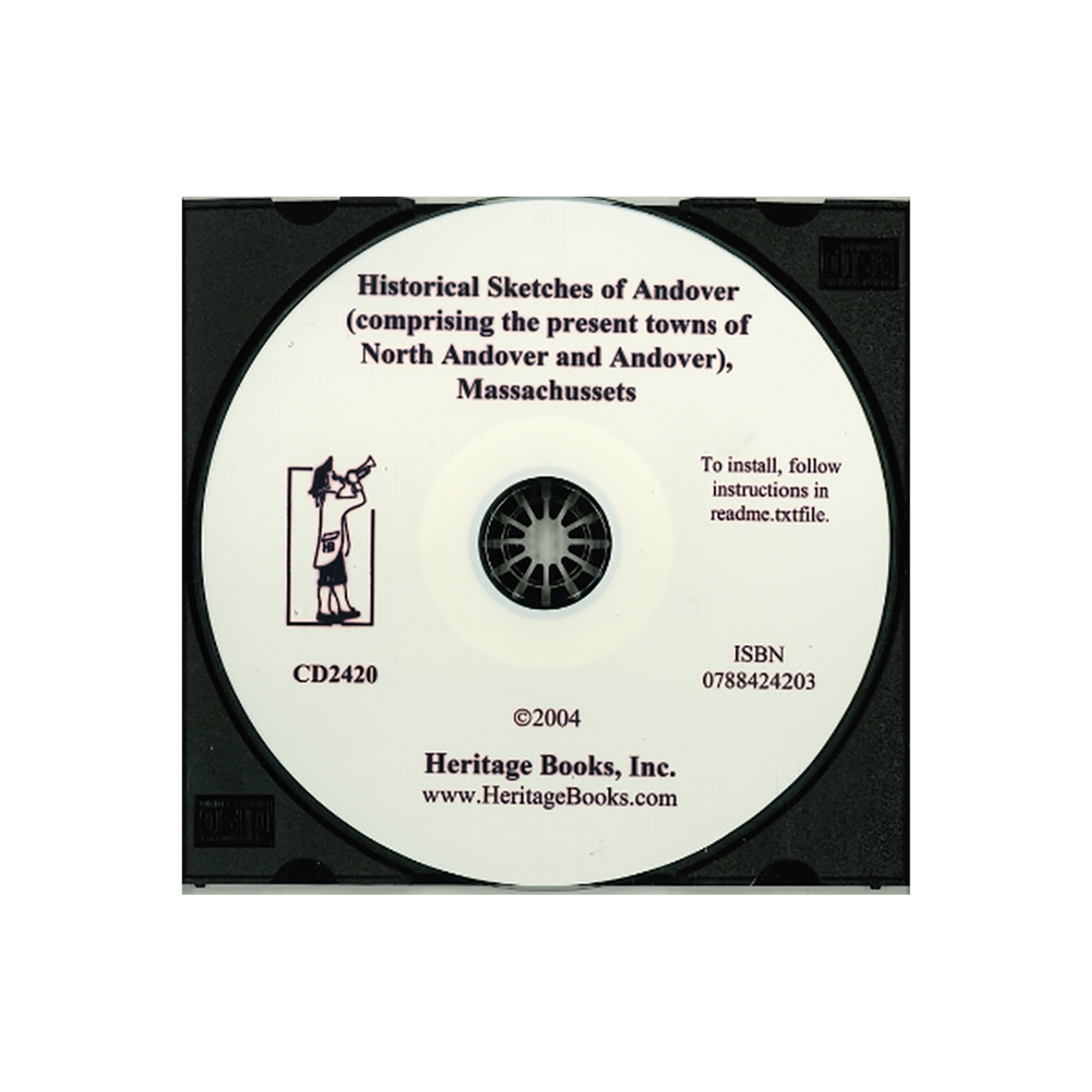 CD-Historical Sketches of Andover, (Comprising the present towns of North Andover and Andover), Massachusetts