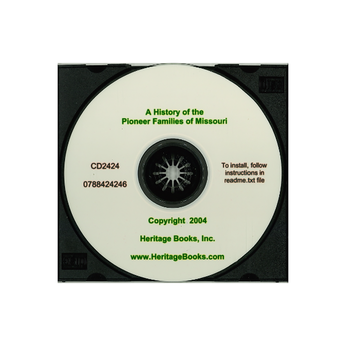 CD-A History of the Pioneer Families of Missouri