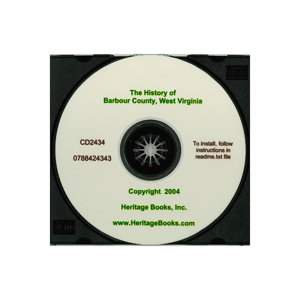 CD-The History of Barbour County, West Virginia: From Its First Exploration to the Present Time