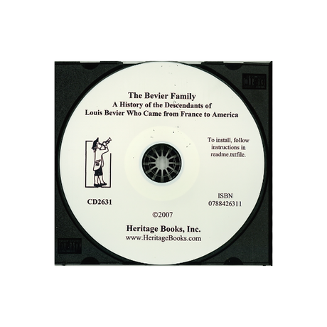 CD-The Bevier Family: A History of the Descendants of Louis Bevier